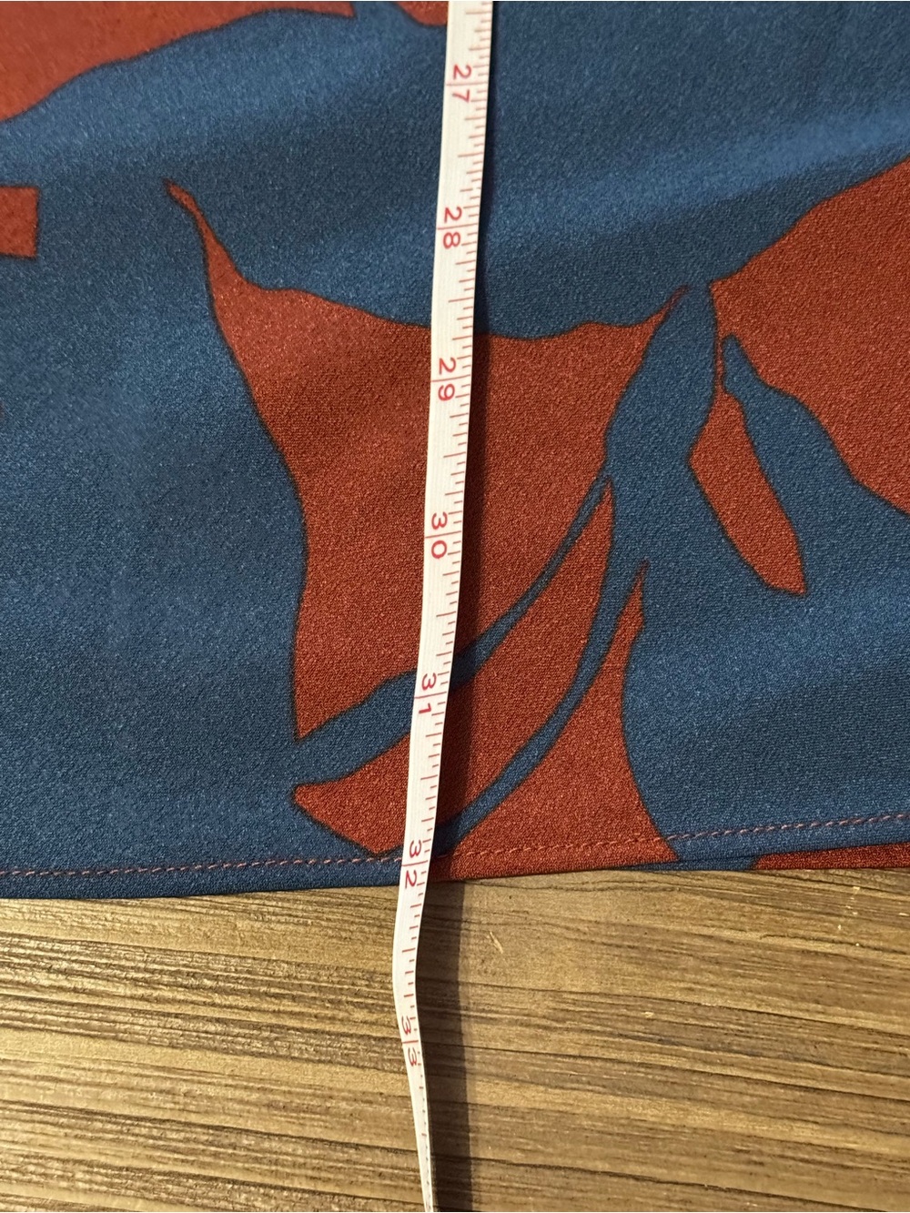 LOFT Rust and Navy Floral-Print Maxi Skirt - Picture 5 of 6
